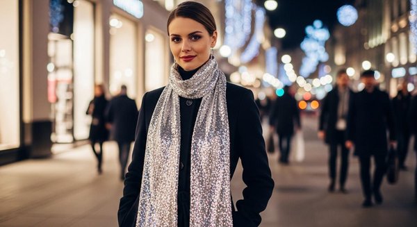 Comment porter une écharpe à paillettes pour briller en toute occasion ?